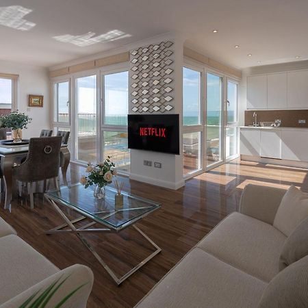 On The Beach Penthouse With Sea View - 3 Bedrooms - Roof Balcony - Spa, Sauna, Gym And Pool - Sleeps 6 Brighton Bagian luar foto